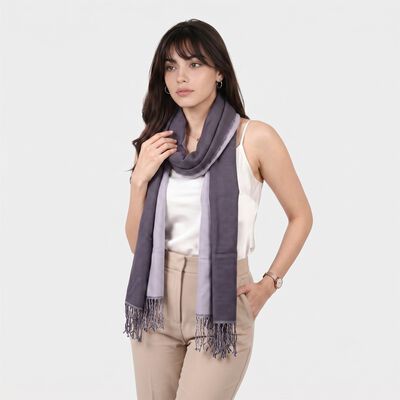 Woman's Aqua Nylon/Polyester Scarf