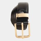 Men's Black Polyurethane Formal Belt, , small image number null