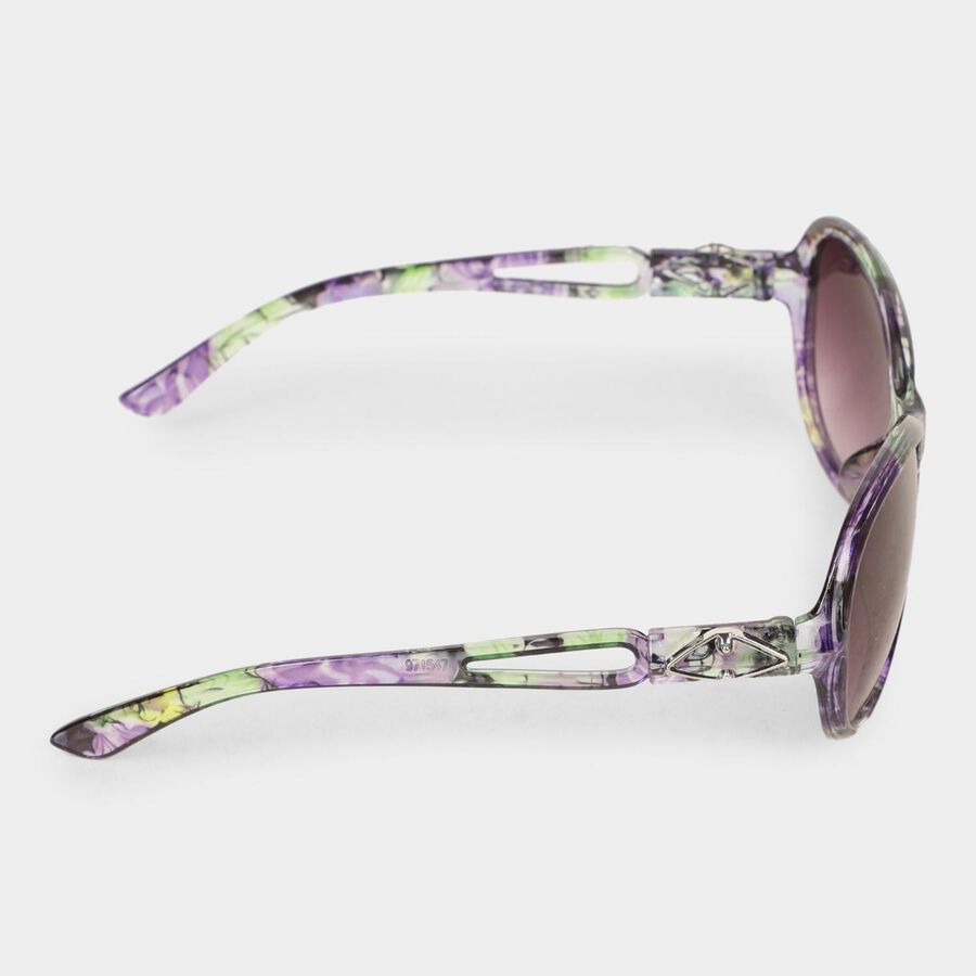 Women's Plastic Gradient Round Sunglasses, , large image number null