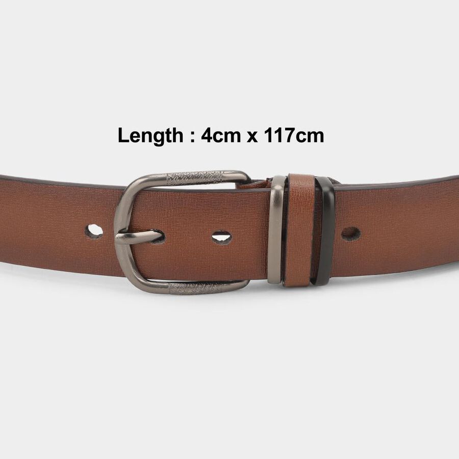 Men's Brown Pu Casual Belt , , large image number null