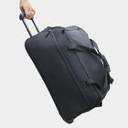  2 Wheels Black Polyester Duffle Trolley, , small