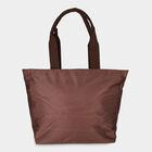 Woman's Beige Polyester Shopping Bag, , small
