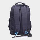 Dark Blue Polyester Backpack with Laptop Compartment, , large image number null