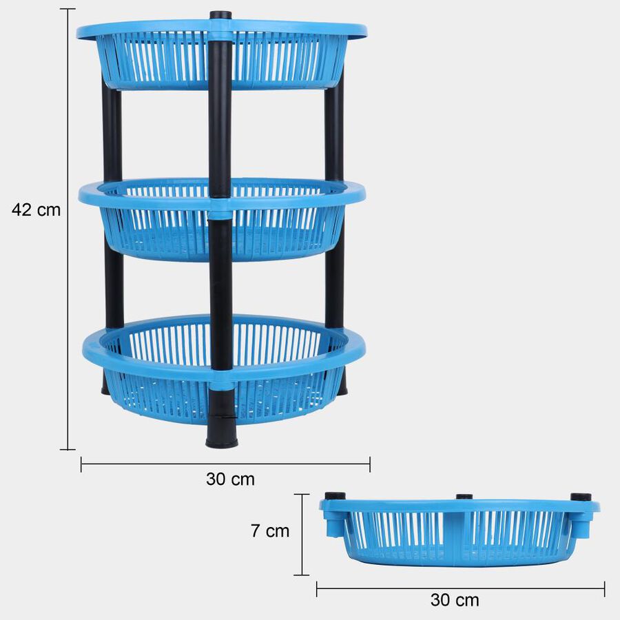 3-Tier Plastic Rack, , large image number null
