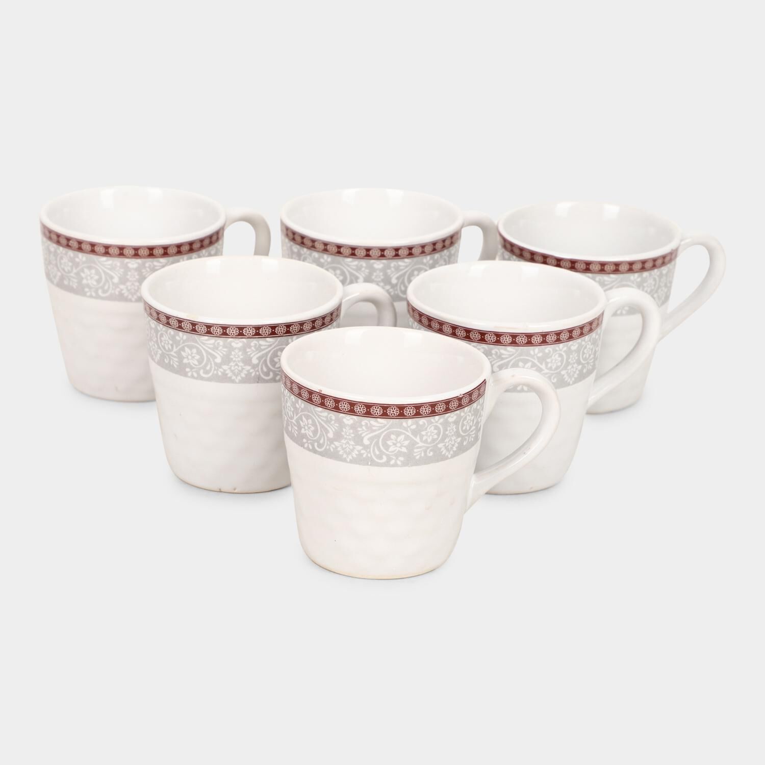 Home Finery                         120 ml Stoneware Cup, Set of 6