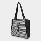 Women's Black Fabric Hand Bag, , small image number null