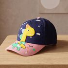 Kid's Navy Blue Fabric Caps, , small