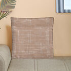 Brown Polyester Cushion Cover, , small image number null