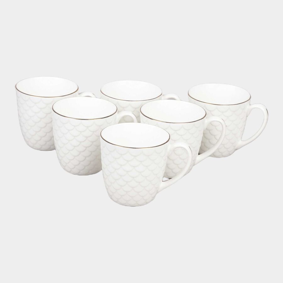 220 ml Bone China Mug Set of 6, , large image number null