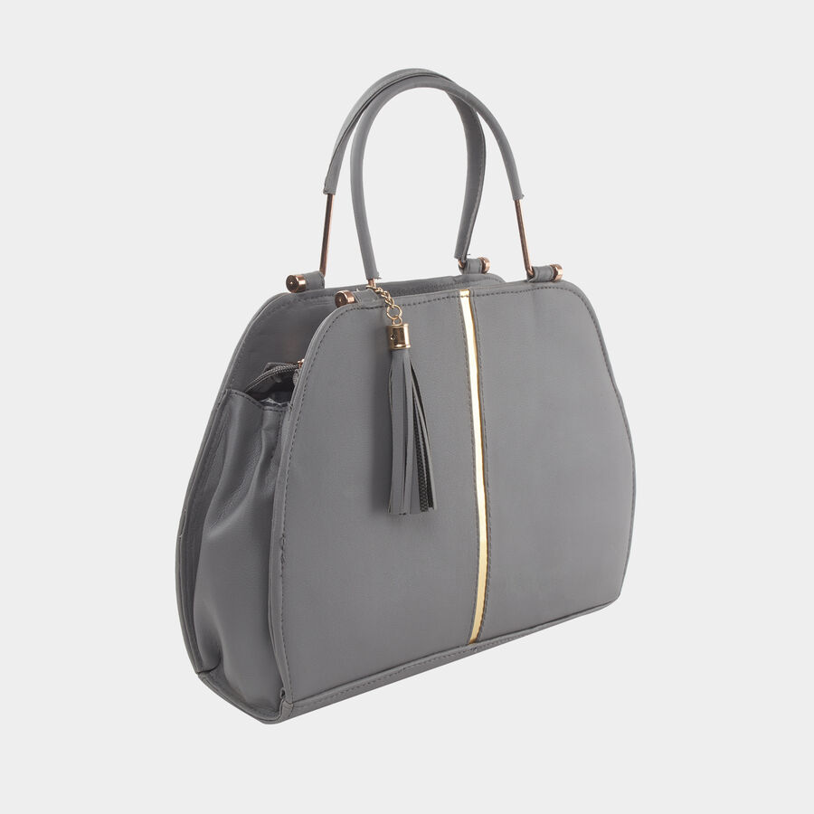Women's 2 Compartment Medium Polyurethane Tote Bag, , large image number null