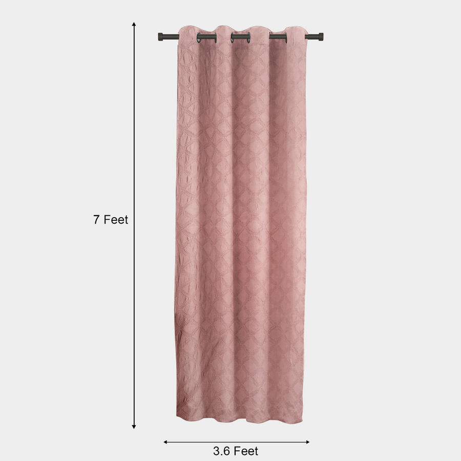 7 ft. Pink Polyester Curtain, , large image number null