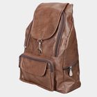 Women's Brown Polyurethane Backpack, , small image number null
