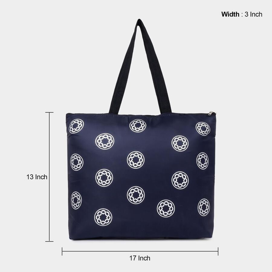 Women's Navy Blue Fabric-Polyester Tote Bag, , large image number null