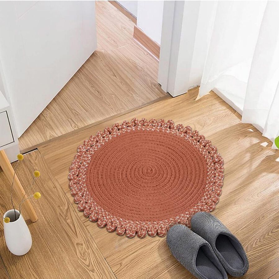 Brown Polyester Door Mat, , large