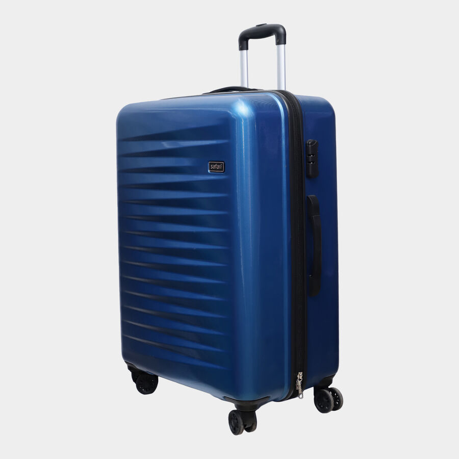 8-Wheel Blue Polycarbonate Hard Case Trolley, Large, , large image number null