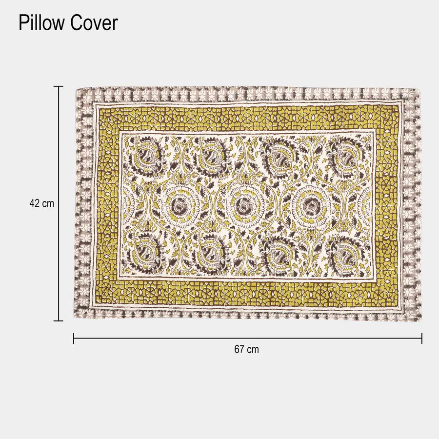 Green Polyester Pillow Cover, , large image number null