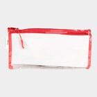 Plastic Pencil Pouch, Transparent, 24.5 cm X 12 cm X 0.4 cm, Zipper Bag, , small image number null