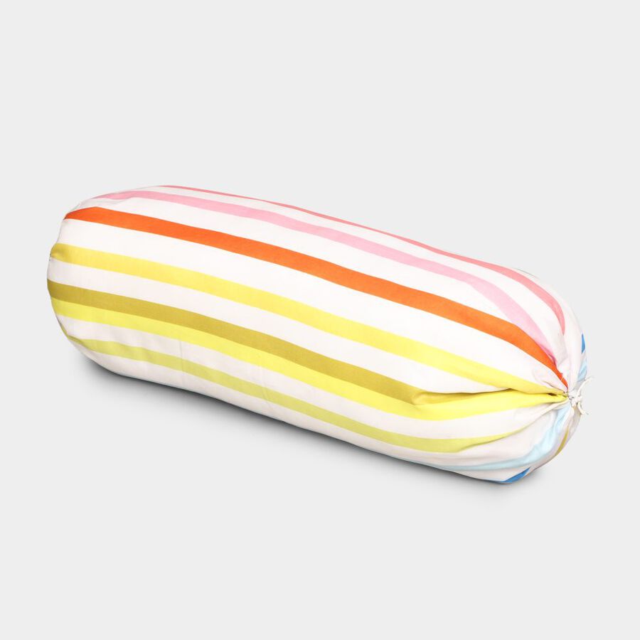White Cotton Bolster, , large