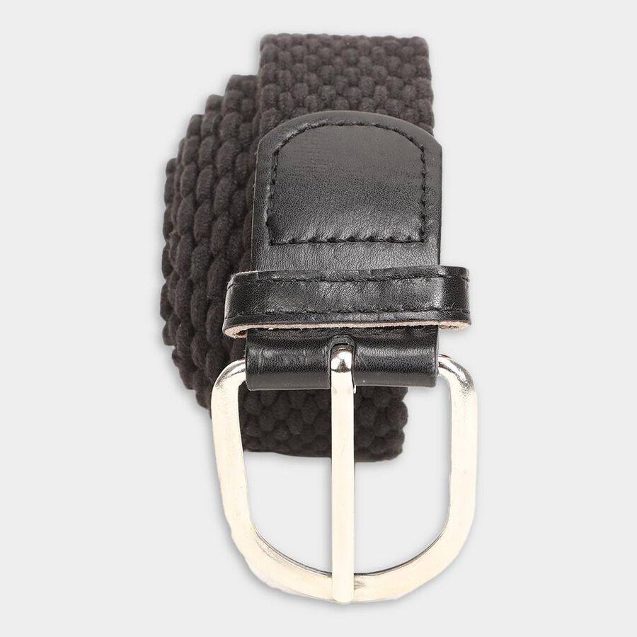 Men's Black Canvas Casual Belt, , large image number null