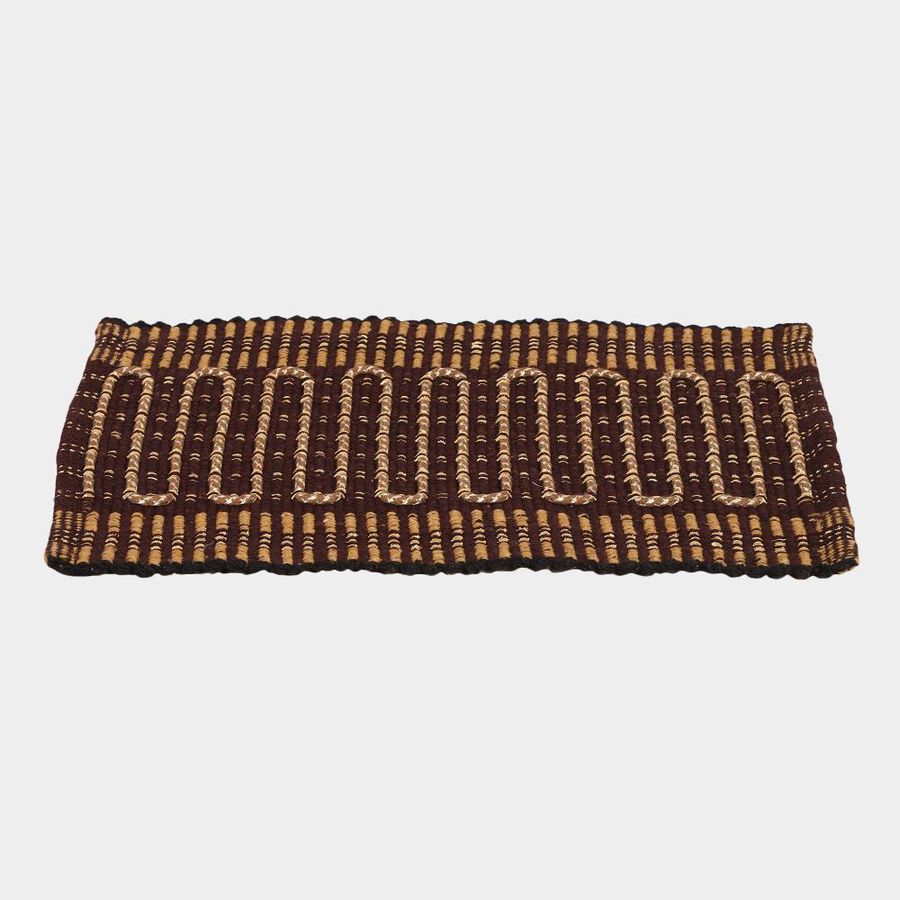 Brown Cotton Blend Rugs, , large