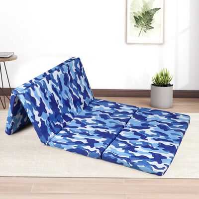 Blue Polyester Mattress