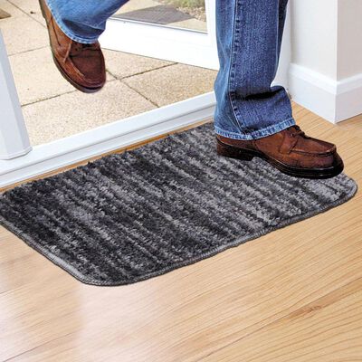 Grey Polyester Door Mat