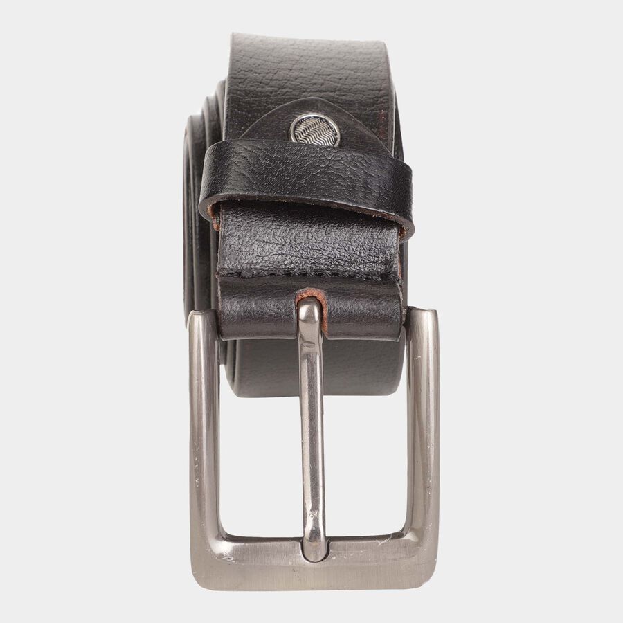 Men's Leather Casual Belt, Size 36, Smooth/Plain, , large image number null