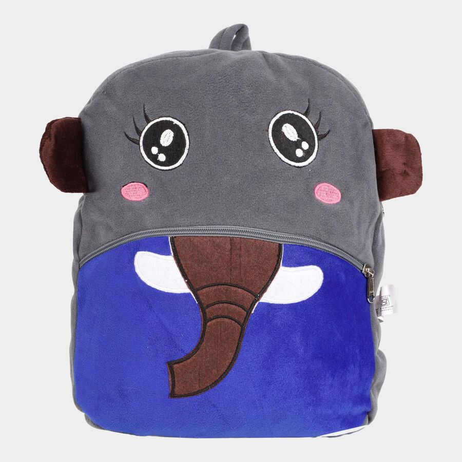 Blue, Grey Fabric Bag, , large image number null