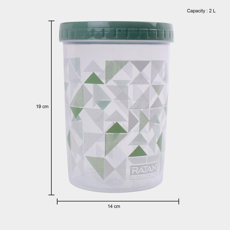 2 L Plastic Container Set of 2, , large image number null