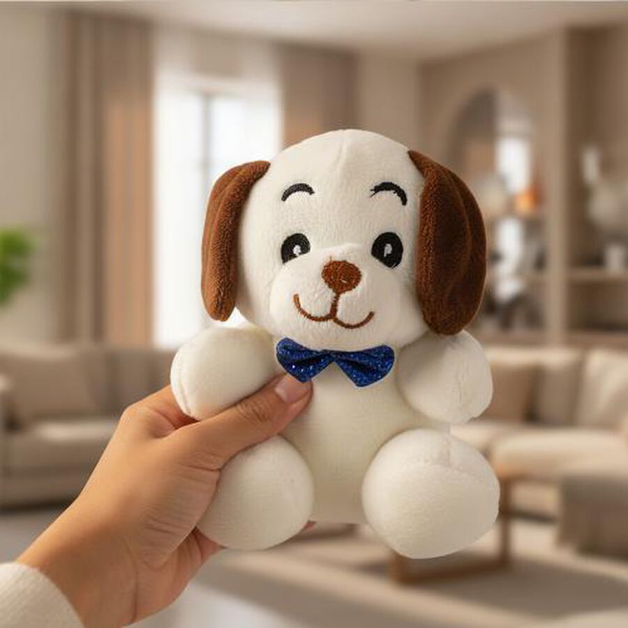 Kid's Mini Soft Huggable Dog Plush Toy, , large