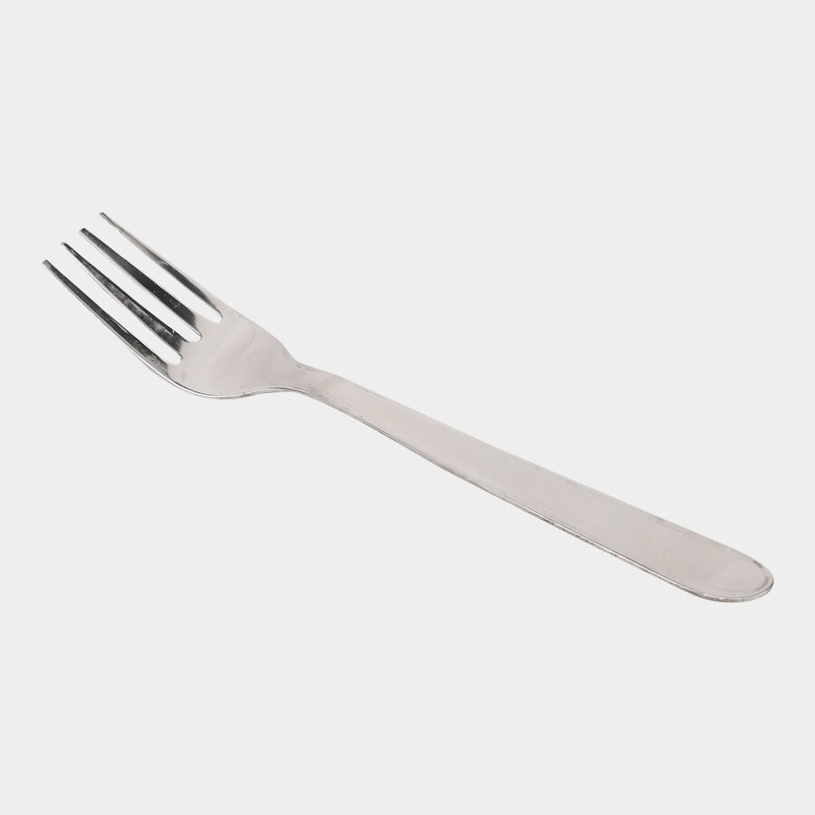 Set of 4 Stainless Steel Dessert Forks, , large image number null