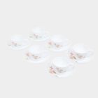 6pcs। ओपलवेयर कप और तश्तरी सेट, , small image number null