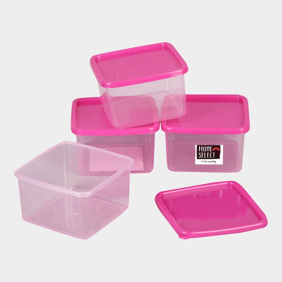 220ml Plastic Container Set of 4, , large