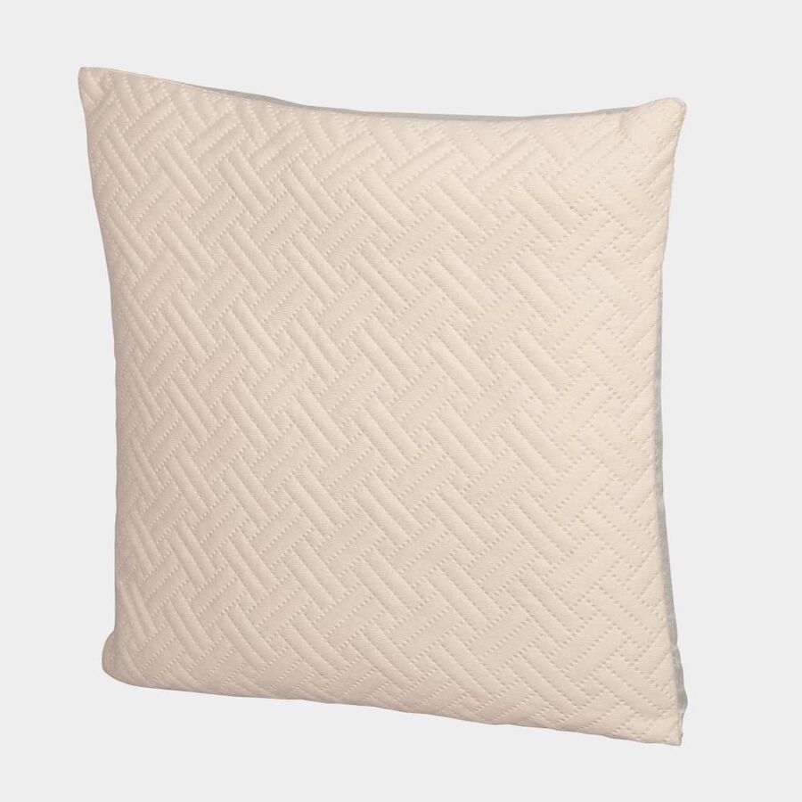 Cream Polyester Cushion Cover, , large image number null
