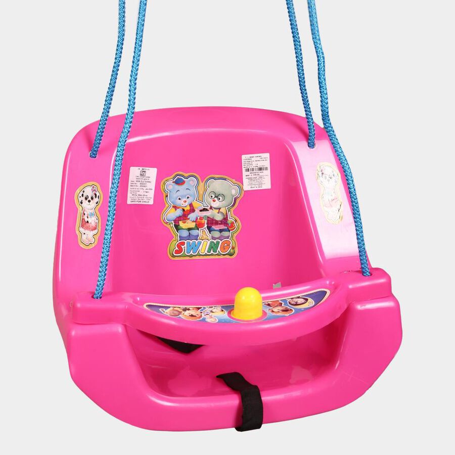 Pink Plastic Baby Swing, , large image number null