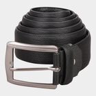 Men's Black Polyurethane Casual Belt, , small image number null