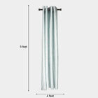 5 ft. Aqua Polyester Curtain, , small image number null
