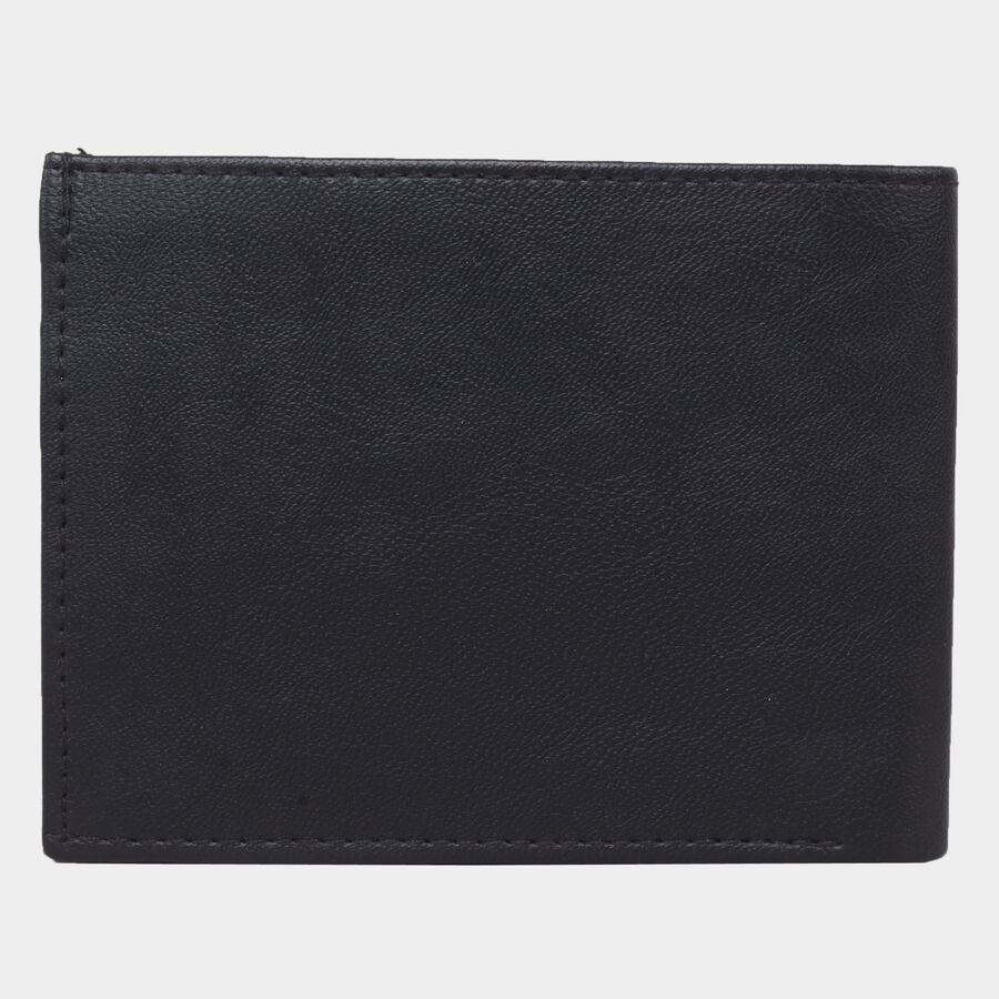 Men's Black Polyurethane Wallet, , large image number null