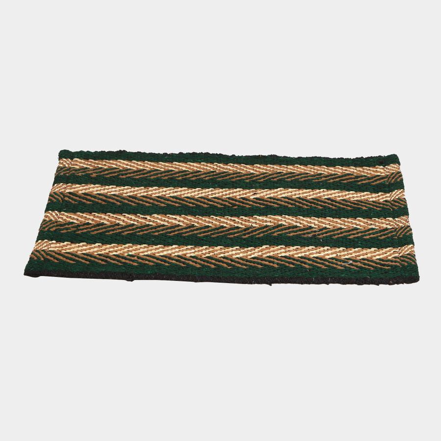 Green Polyester Cotton Door Mat, , large image number null