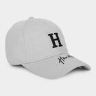 Men's Grey Fabric Cap, , small