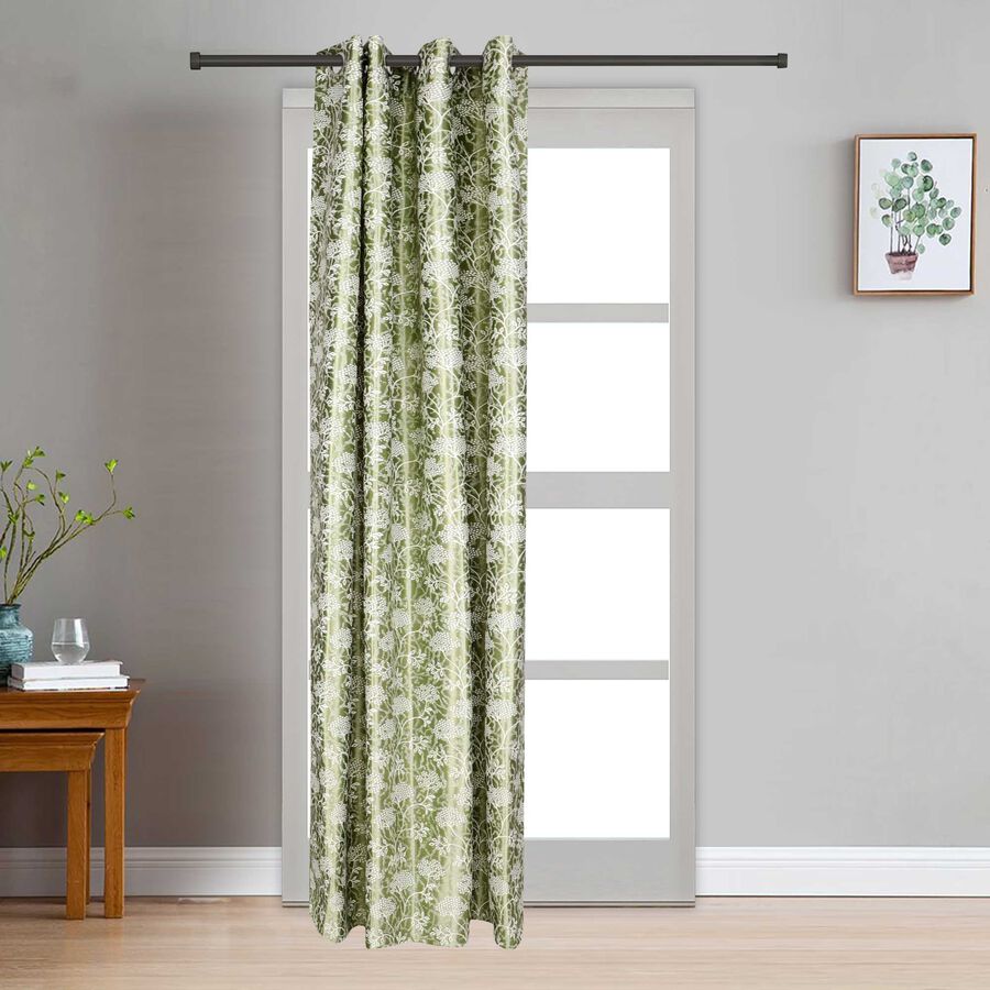 7ft. Green Microfiber Door Curtain, , large image number null