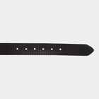 Men's Black Leather Casual Belt, , small image number null
