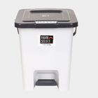 10 L Light Grey Plastic Dustbin, , small image number null