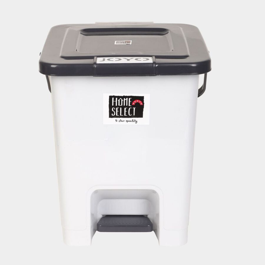 10 L Light Grey Plastic Dustbin, , large image number null