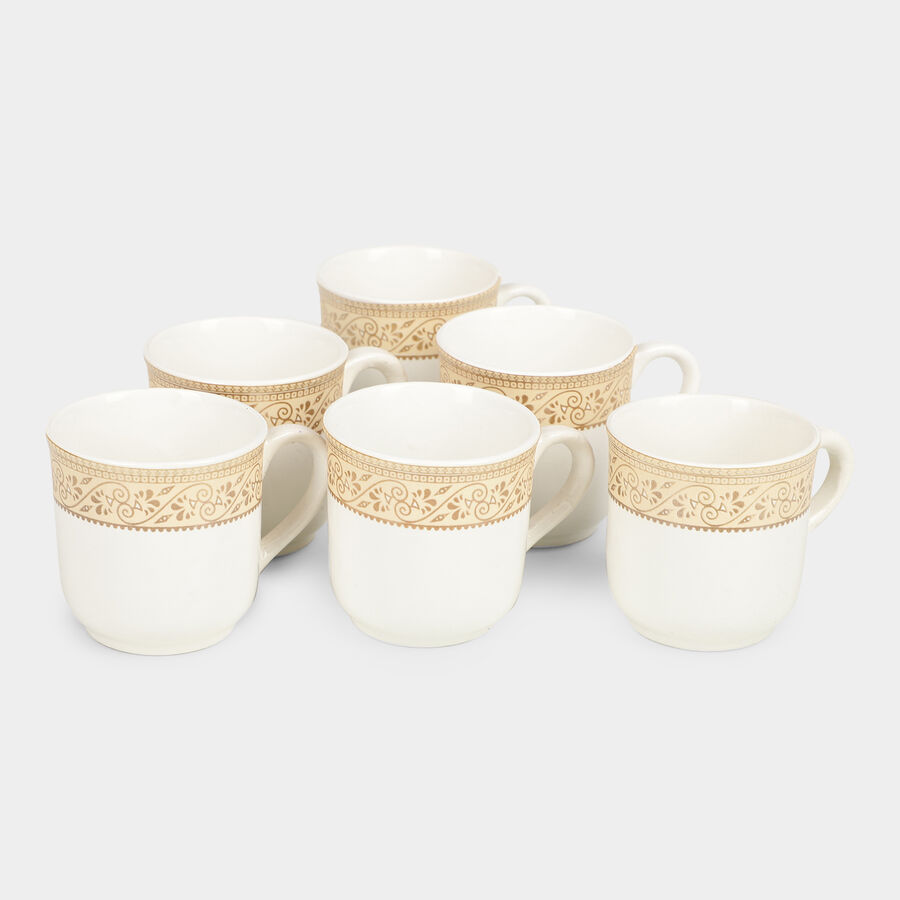 120 ml Bone China Cup, Set of 6, , large image number null