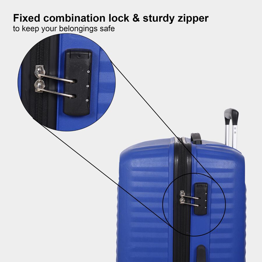 4-Wheel Aqua Polypropylene Hard Case Trolley, Small + Medium + Large, , large image number null
