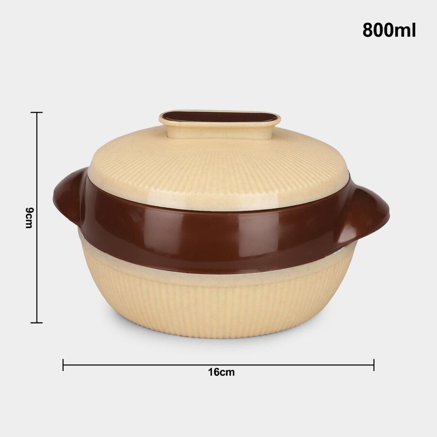 800ml Stainless Steel, Plastic Casserole, , large image number null