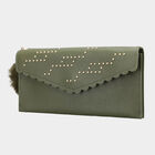 Women's Olive Polyurethane Hand Pouch, , small image number null