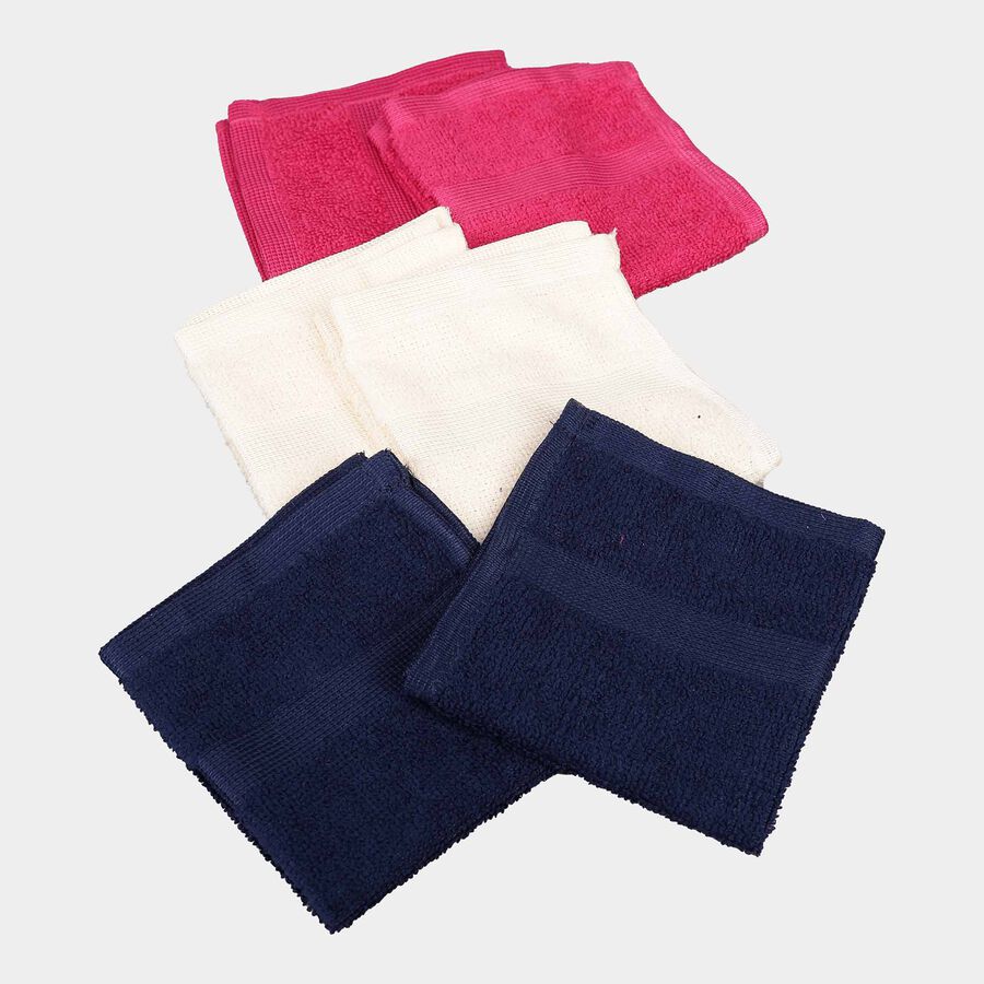 Microfiber Face Towel, Set of 6, 230 GSM, 27 X 27 cm, , large image number null