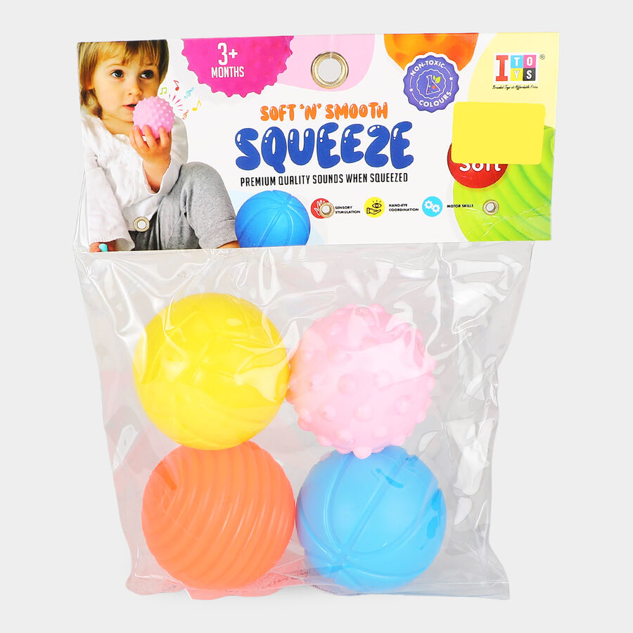 Smooth Squeeze Sensory Balls Set For Kid'S, , large